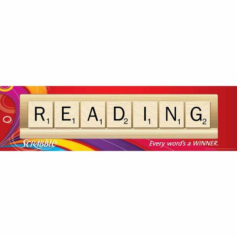 Scrabble Reading Classroom Banner (4ft=1.2m) (1pc)