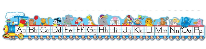 Alphabet Train Bulletin Board Set (Letter size 12.5&quot;x12&quot;(21.7cmx 30.4cm)  (10pcs)