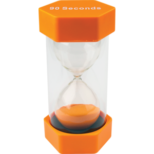 90 Second Sand Timer - Large (3.25” x 6.3”)(8.2cmx16cm)