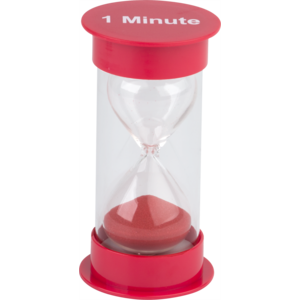 1 Minute Sand Timer - Medium (2.5''x5'')(6.3cmx12.7cm)