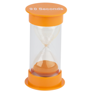 90 Second Sand Timer - Medium (2.5''x5'')(6.3cmx12.7cm)