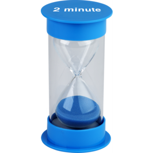 2 Minute Sand Timer - Medium (2.5''x5'')(6.3cmx12.7cm)