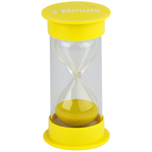 3 Minute Sand Timer - Medium (2.5&quot; x 5&quot;)(6.3cmx12.7cm)