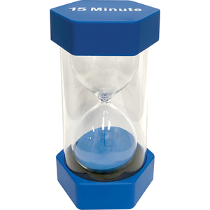 15 Minute Sand Timer - Large ( 3.25” x 6.3”)(8.2cmx16cm)