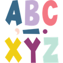 Oh Happy Day (7&quot;-17.7cm) Fun Font Letters (120pcs)