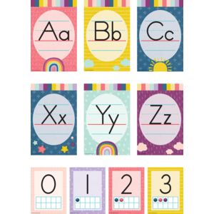 Oh Happy Day Alphabet Bulletin Board Set (37pcs)