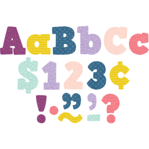 Oh Happy Day Bold Block (4&quot;-10cm) Letters Combo Pack (230pcs)