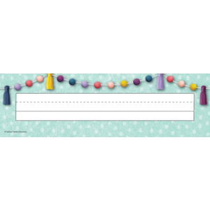 Oh Happy Day Flat Name Plates (2.7''x11.4'')(6.9cmx29.2cm)(36pcs)