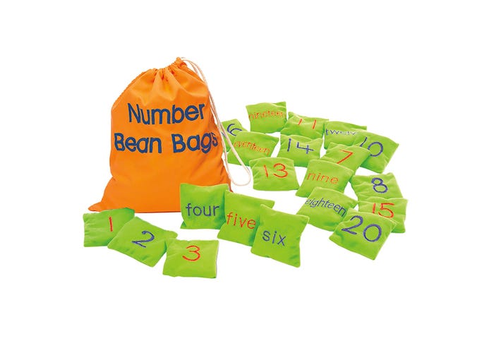 Number Bean Bags (20 bags)(2.75''=6.9cm)