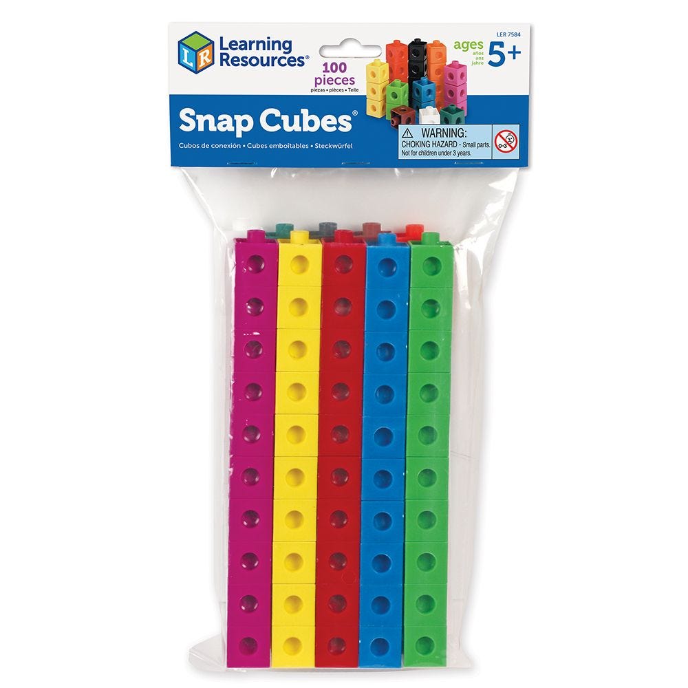 Snap Cubes, Set of 100