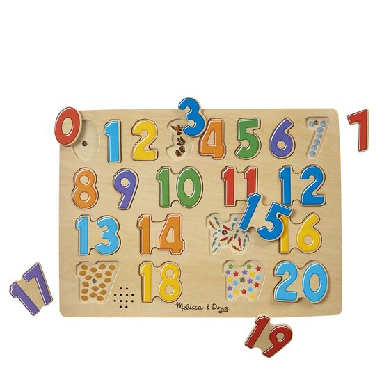 Numbers Sound Puzzle Ages:3+ (21pcs) (5cmx6cm)