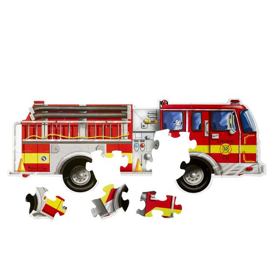 Giant Fire Truck Floor Puzzle (24 pc)