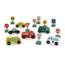 Wooden Vehicles and Traffic Signs Wooden Toys