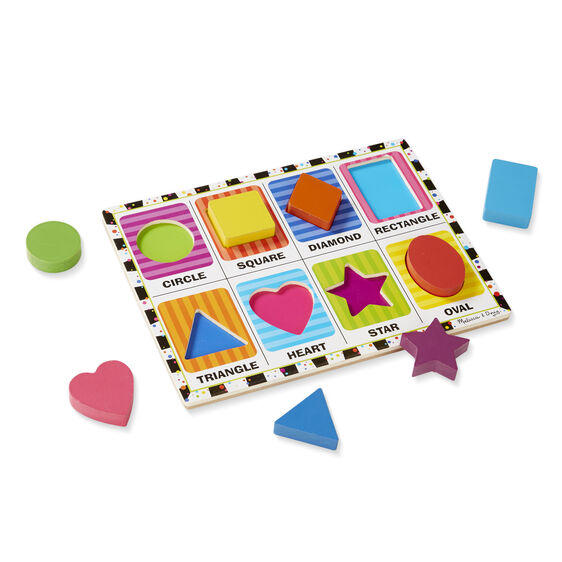 Shapes Chunky Puzzle Ages:2+ (8pcs)(5cmx5cm)