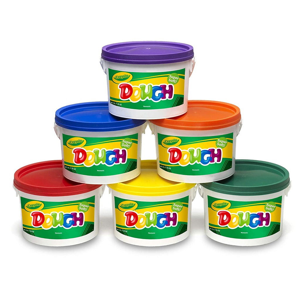 CRAYOLA DOUGH SET OF 6 TUBS (3lb)(1.3kg)