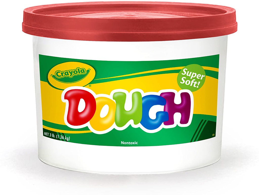 CRAYOLA DOUGH RED (3 lb)(1.3kg) bucket