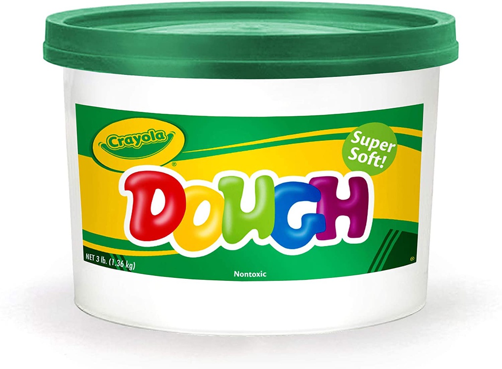 CRAYOLA DOUGH GREEN (3 lb)(1.3kg) bucket