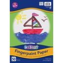 FINGERPAINT PAPER (11''X16'')(27.9cmx40.6cm) WHITE (50 CT)