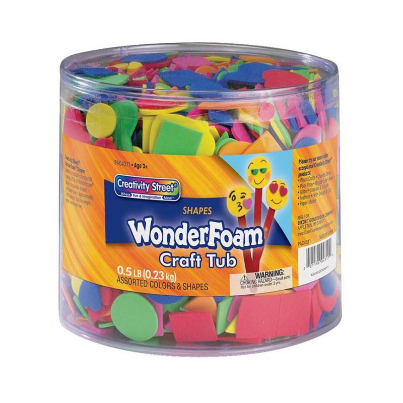 WONDERFOAM FOAM SHAPES TUB 0.5LB(3000 pcs approx)