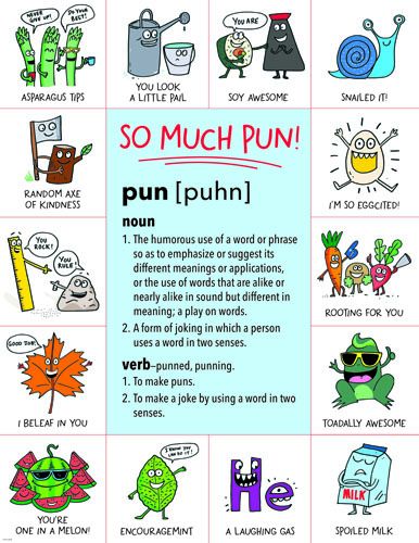 SO MUCH PUN! CHART (slightly damaged) (21.6''x17'')(55cmx43cm)