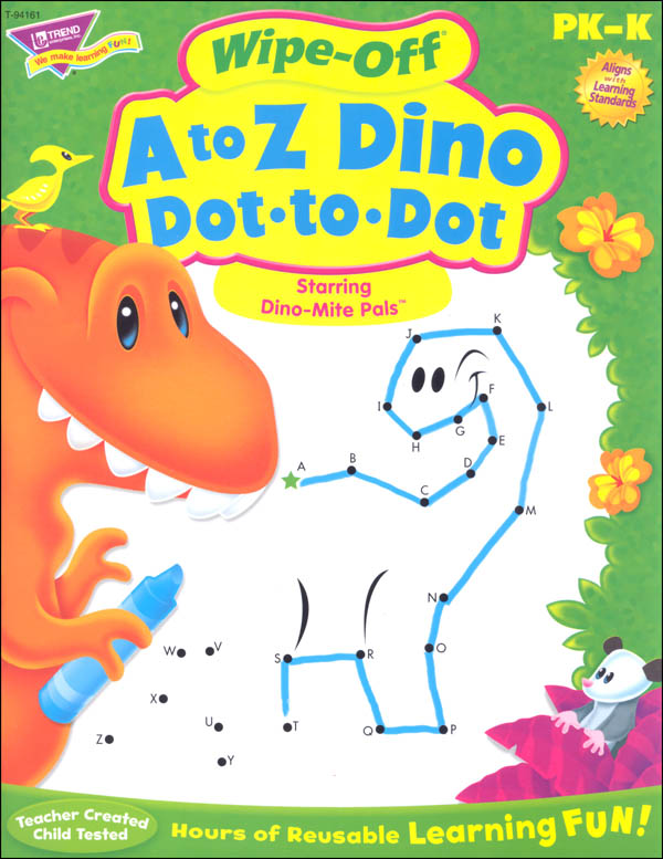 A to Z Dino Dot-to-Dot (Gr:PK-K)