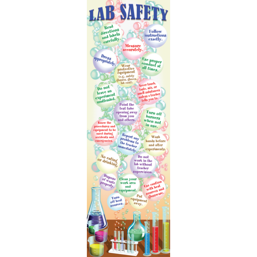 Science Lab Safety Colossal Poster Middle /Upper Grades BB Set (1pc)