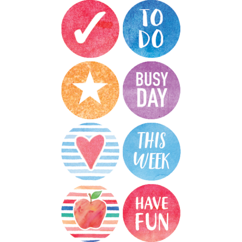 Watercolor Planner Mini Stickers(378stickers) (0.4''-1cm)