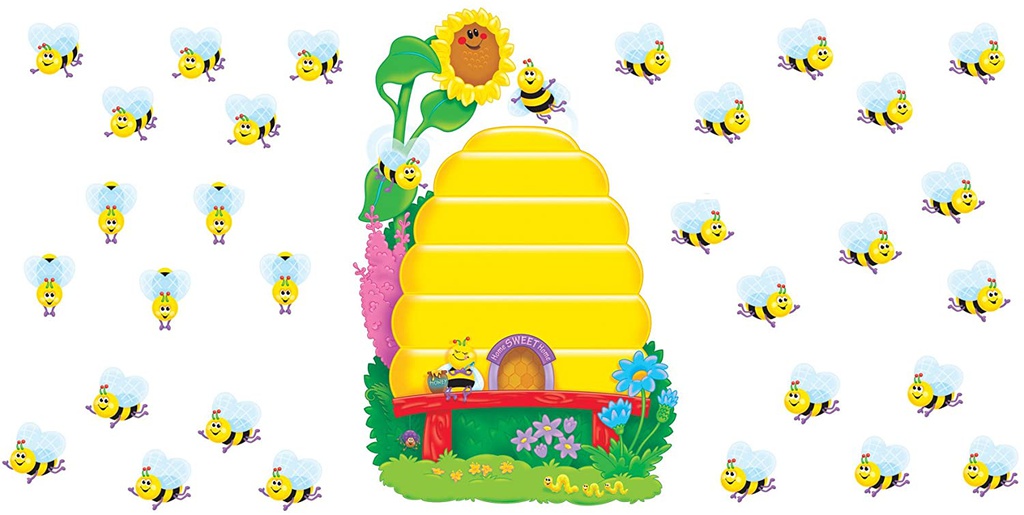 Buzzy Beehive BB Set   (Beehive is 35&quot;(89cm) 36 Bees 18.25&quot;x17.5&quot;(46.3cmx 44.4cm) (37pcs)