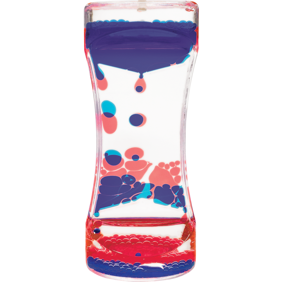 Red &amp; Blue Liquid Motion Bubbler (5cmx13.4cm)