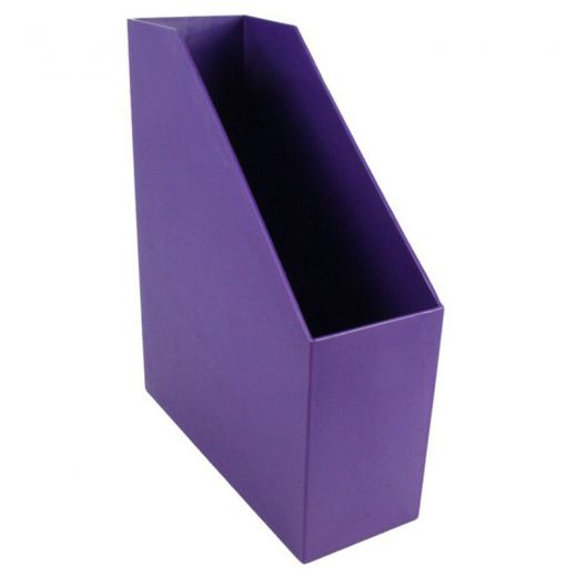 MAGAZINE FILE PURPLE 9.5&quot;x3.5&quot;x11.5&quot;(24.1cmx8.8cmx29.2cm) (Plastic)