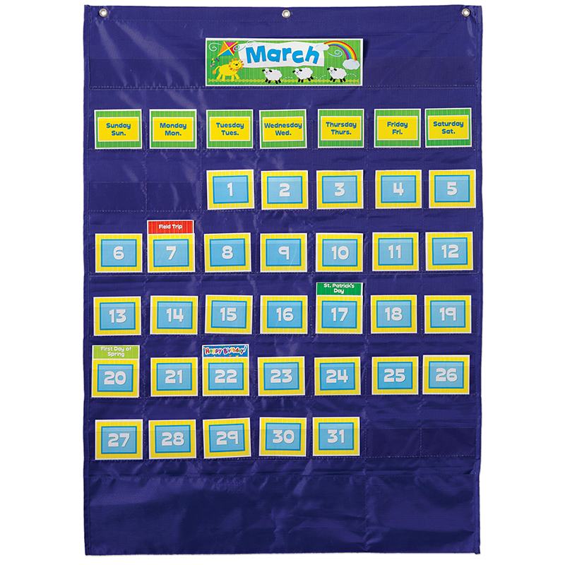 DELUXE CALENDAR POCKET CHART (145pcs)