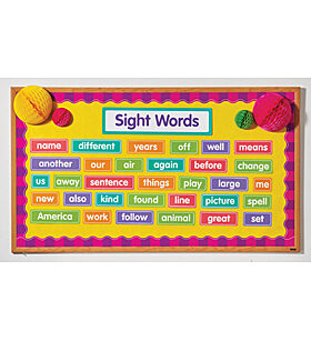 MORE SIGHT WORDS BULLETIN BOARD SET(121pcs)