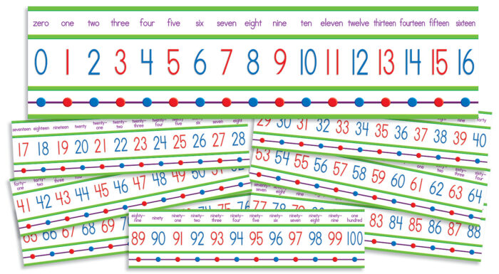 NUMBERS 0-100 MINI BB SET (Gr K-5) 16'  (4.9m)