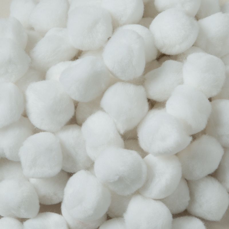 CREATIVITY STREET POM PONS 1&quot; (2.50cm) WHITE 100 pcs