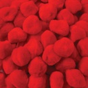 CREATIVITY STREET POM PONS 1&quot; (2.50cm) RED 100 pcs