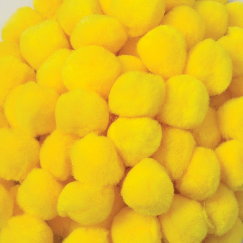 CREATIVITY STREET POM PONS 1&quot; (2.50cm) YELLOW 100 pcs