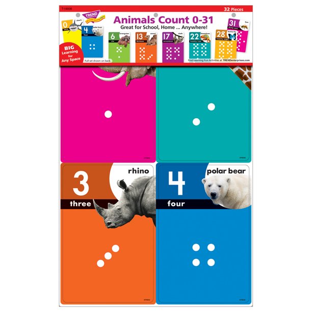 Animals Count 0-31 Learning Set (32pcs)