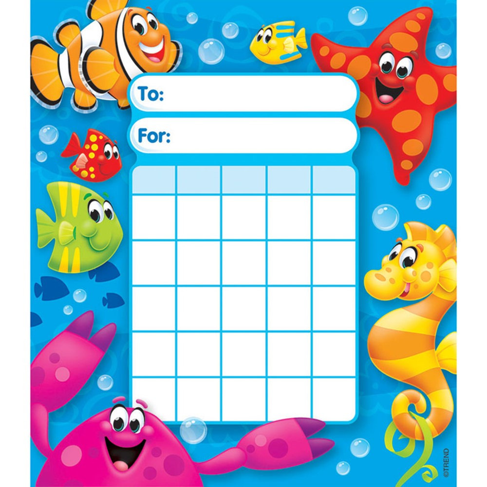 SEA BUDDIES Incentive Pad (5.25''x6'')(13.3cmx15.2cm)(36pcs)