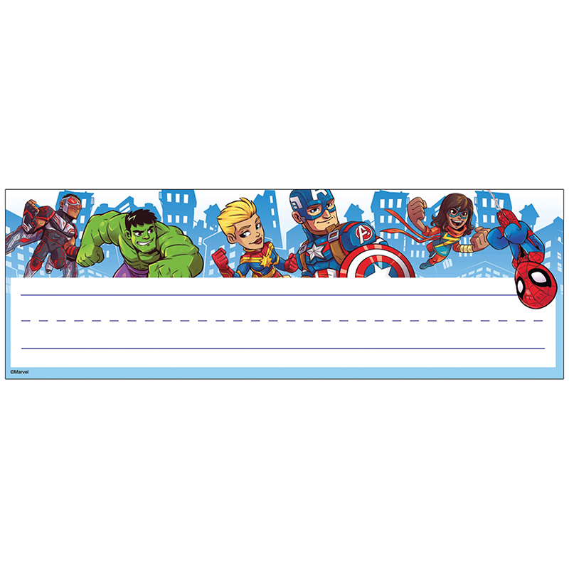 MARVEL SUPERHEROES SELF ADHESIVE NAME PLATES (36/pkg)