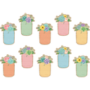 RUSTIC BLOOM MASON JARS  Accents (30/pack)  5.5&quot; x 5.5&quot; (14cm x 14cm)