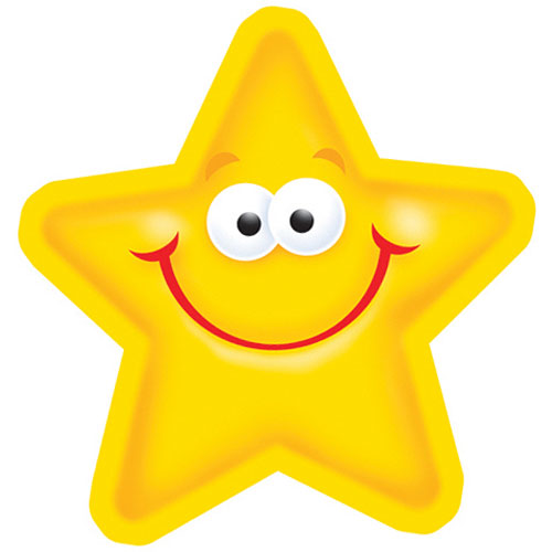 SMILEY STARS Mini Accents  (3&quot; (7.6cm)  (36 pcs)