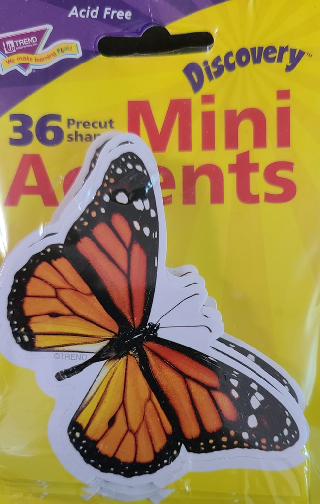 MONARCH BUTTERFLY Mini Accents  (3&quot; (7.5 cm) (36 pcs)