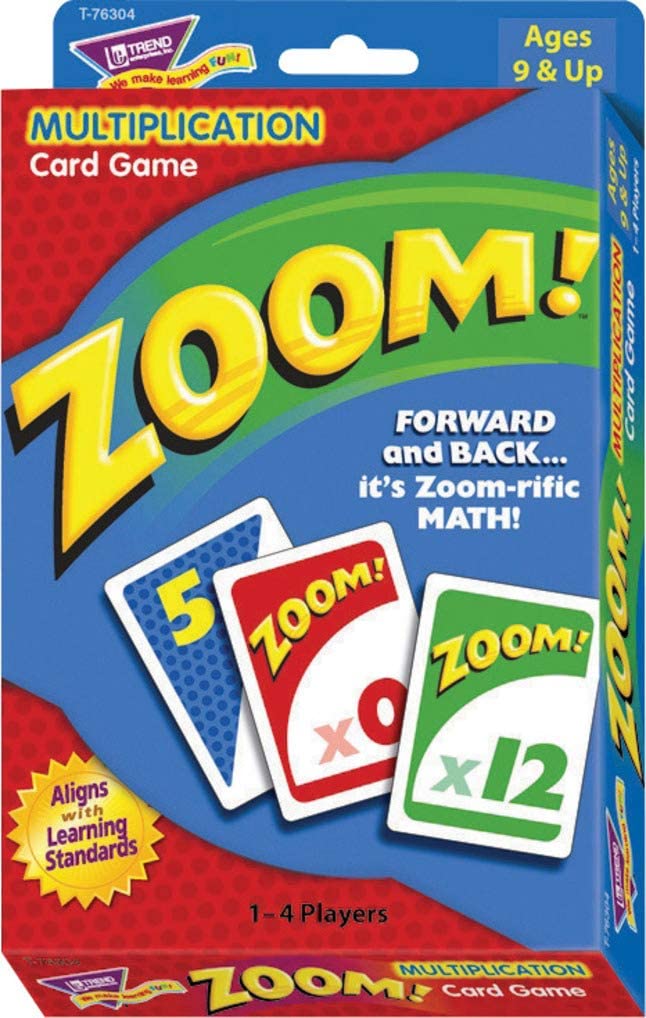 ZOOM! Multiplication CARD GAME (100 cards) AGE 9+