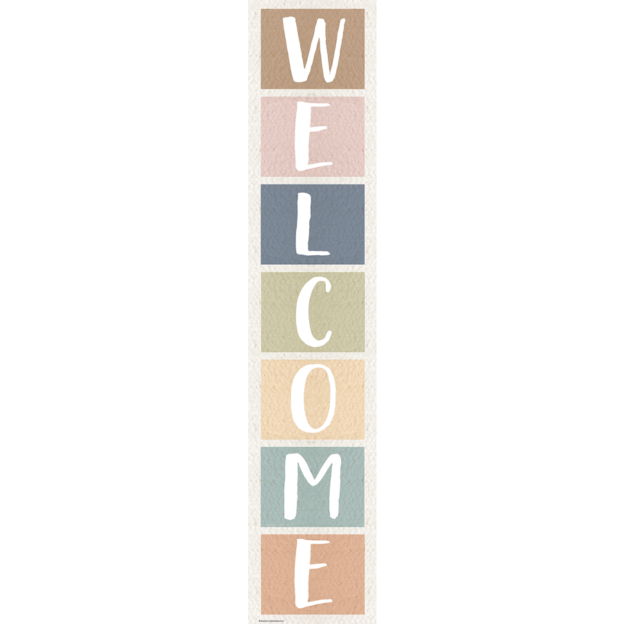 EVERYONE IS WELCOME VERTICLE BANNER (8&quot;x39&quot;)(20cmx99cm)  (1pc)