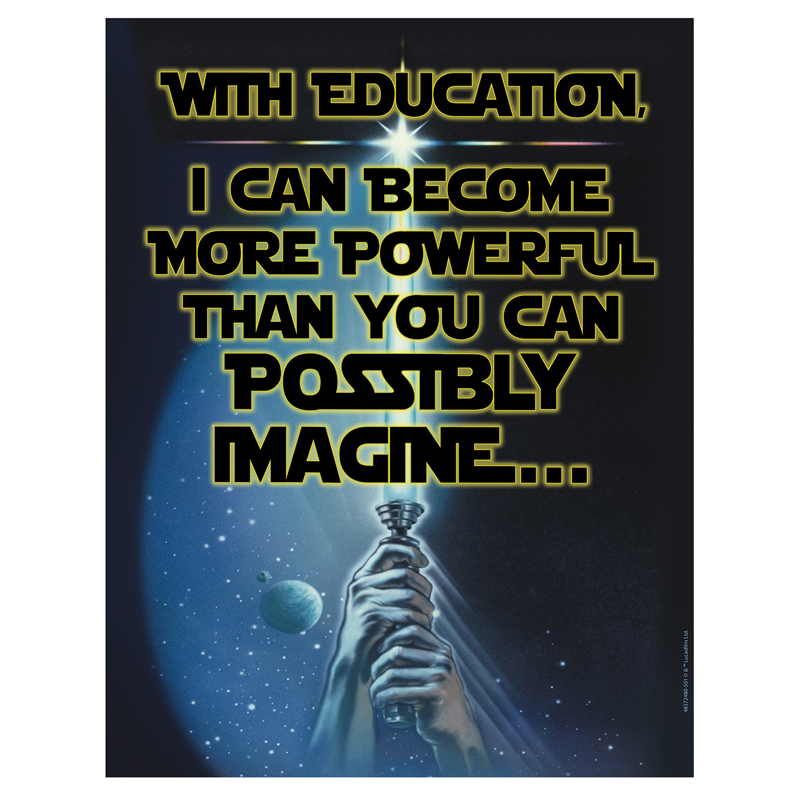 STAR WARS POWER OF EDUCATION CHART (17&quot; x 22&quot;)(43cm x 56cm)