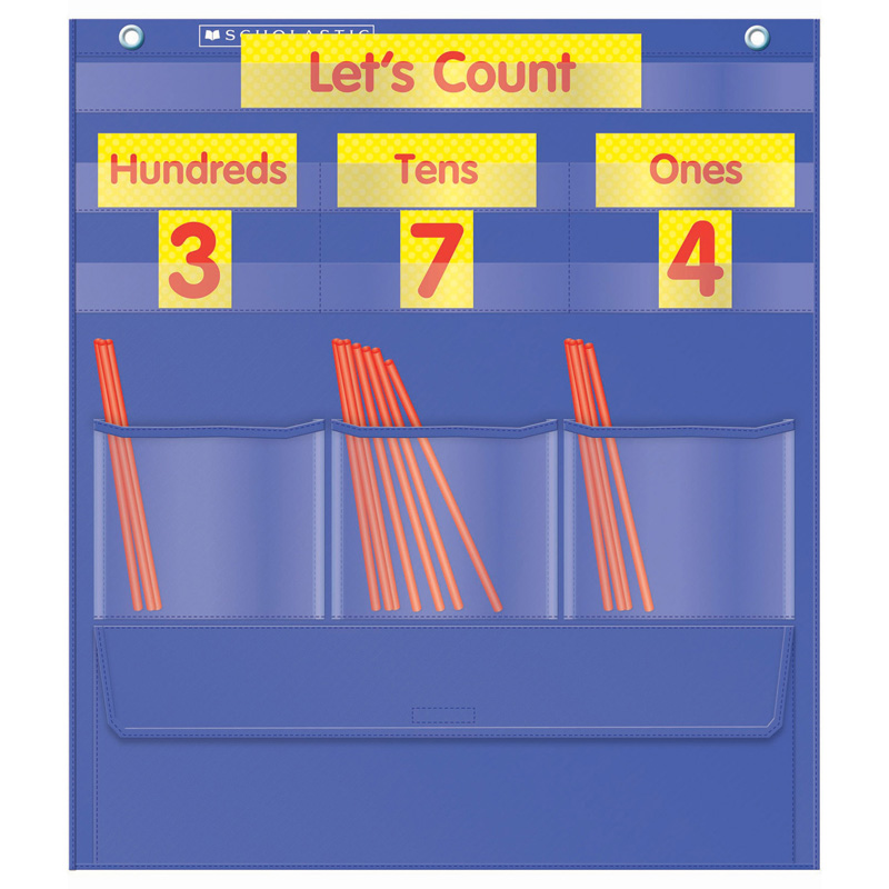COUNTING CADDIE AND PLACE VALUE POCKET CHART (Gr: K-3) 15&quot; x 17&quot; (38cm x 43cm)