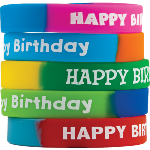 HAPPY BIRTHDAY FANCY Wristbands (10 pcs)