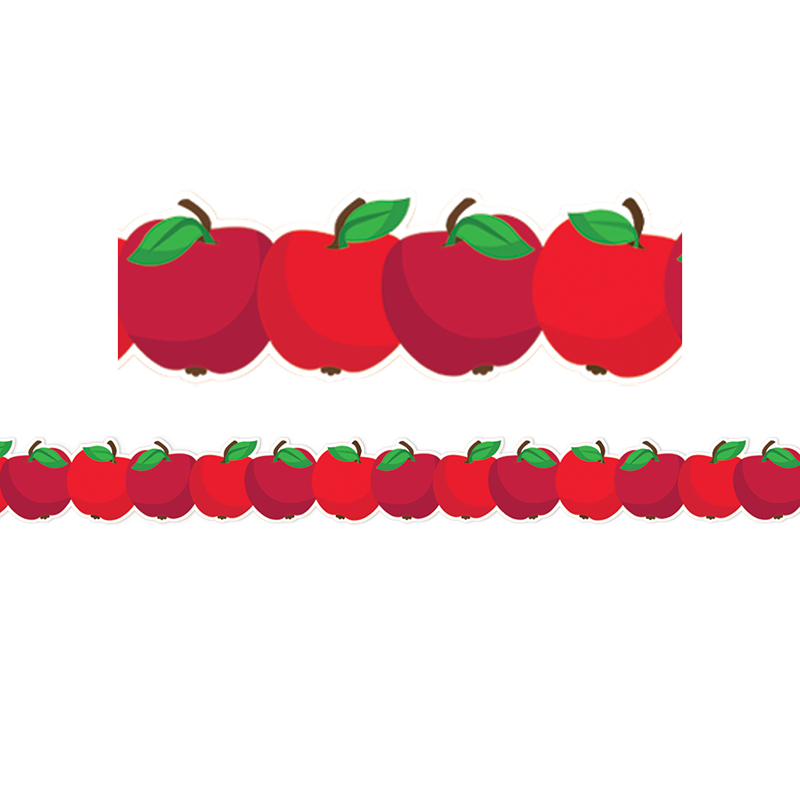 APPLE DIE-CUT  EXTRA-WIDE Border (37'x3.25&quot;)(11.25mx8.25cm)