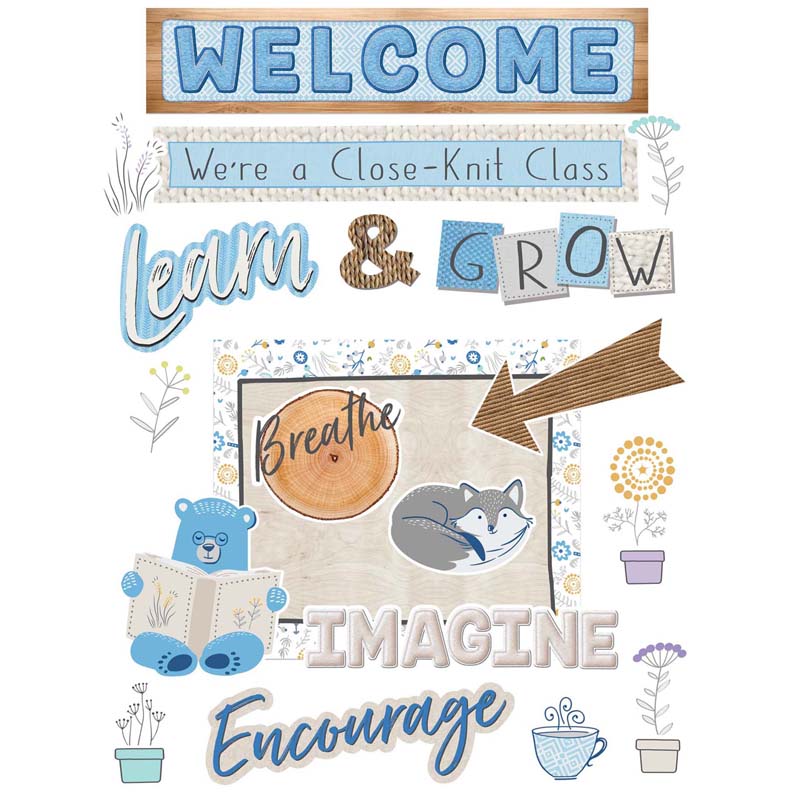 A CLOSE-KNIT CLASS WELCOME SET BULLETIN BOARD SET (29pcs)