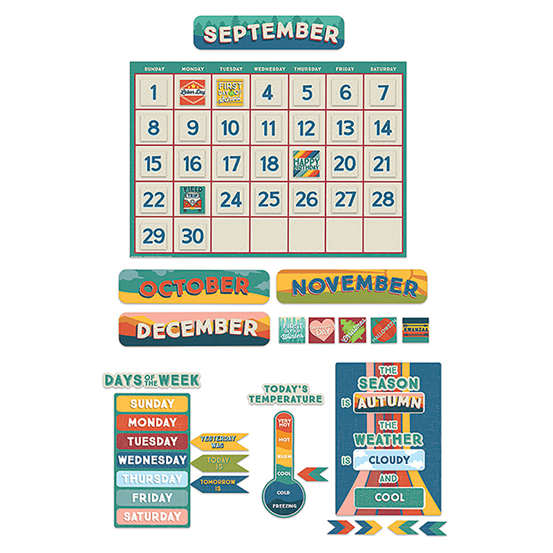 Adventurer Calendar Bulletin Boards Set  (110pcs)